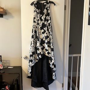 Calvin Klein High Low Floral Formal Dress